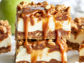 Caramel Apple Cheesecake Bars