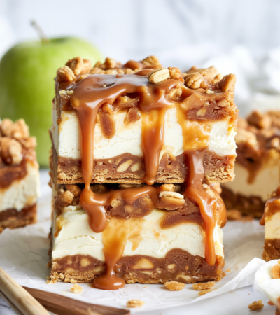 Caramel Apple Cheesecake Bars