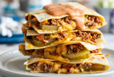 Cheeseburger Quesadilla