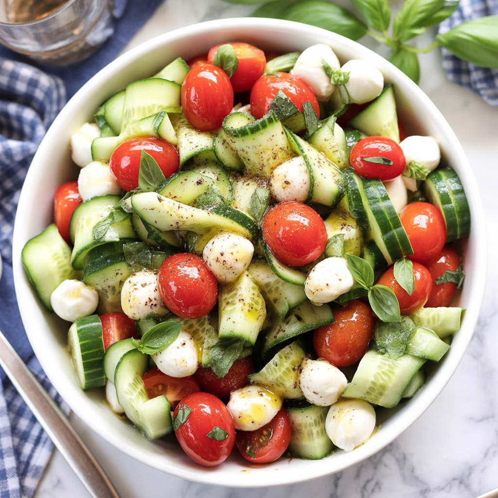 Cucumber Caprese Salad
