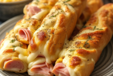 Crispy Ham and Cheese Sticks
