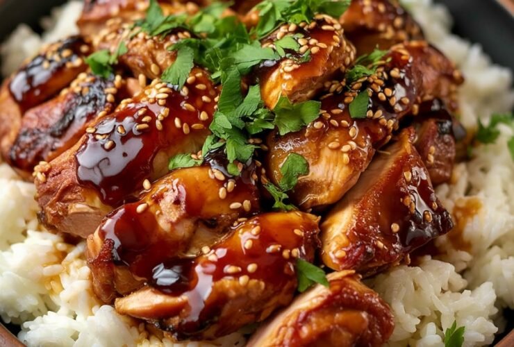 Honey BBQ Chicken Rice