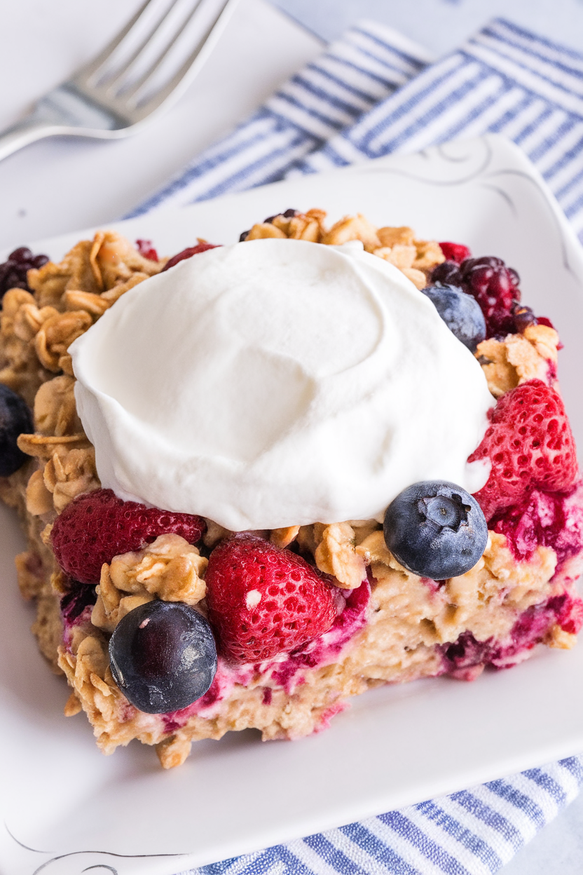Baked Oatmeal with Berries