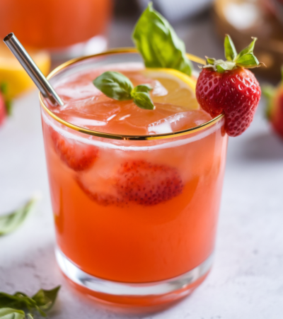 Strawberry Basil Lemonade