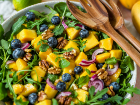 Mango Cucumber Salad with Blueberries and Avocado