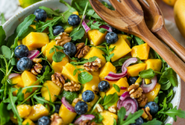 Mango Cucumber Salad with Blueberries and Avocado