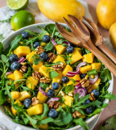 Mango Cucumber Salad with Blueberries and Avocado